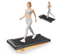 HomeFitnessCode Walking Pad Treadmill 8% Incline, Treadmills for Home, 3.0HP Portable Electric Under Desk Treadmill with LED Display & Remote, Adjustable Speed, No Assembly (Dark Black)