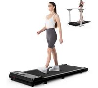 HomeFitnessCode Walking Pad Treadmill, Treadmills for Home, 2.5HP Portable Electric Under Desk Treadmill with LED Display & Remote, Adjustable Speed, No Assembly (Dark Black)