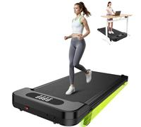 HomeFitnessCode Walking Pad Treadmill with Incline, 8KM/H Under Desk Portable Treadmills for Home, Compact & Small, Ultra Quiet with LED Display, Remote Control