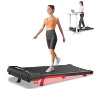 HomeFitnessCode Walking Pad Treadmill with Incline, 8km/h Under Desk Portable Treadmills for Home, Compact & Small, Ultra Quiet with LED Display, Remote Control