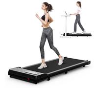 HomeFitnessCode Walking Pad Treadmill with Incline, 8KM/H Under Desk Portable Treadmills for Home, Compact & Small, Ultra Quiet with LED Display, Remote Control