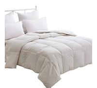 HOMEFOUCS Luxurious Goose Feather & Down Duvet Super King Size, 13.5 Tog Bed Duvet/Quilt, 100% Cotton Shell, Anti-dust mite & Feather-proof Fabric Anti-allergen
