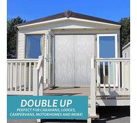 Homefront Aluminium Fly Screen Heavy Duty Chain Curtain - Protects Against Flies, Wasps & Insects