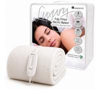 Homefront Electric Blanket Single Bed, Machine Washable And Safe For All Night Use