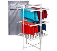 Homefront Electric Heated Clothes Airer Dryer Rack 330W Indoor 3-Tier Drier with Zip Up Cover for Even Faster Drying