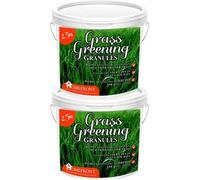 Homefront Grass Greening Granules Lawn Fertiliser - Strengthens, Greens and Creates Healthier Grass 5kg