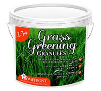 Homefront Grass Greening Granules Lawn Fertiliser - Strengthens, Greens and Creates Healthier Grass - Child and Pet-Friendly Formula (2.5 kg)