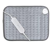 Homefront Heat Pad with 4 Heat Settings 50W - Luxurious Soft with Auto Shut Off - Therapeutic, Soothing Pain Relief Therapy for Back, Neck, Arthritis & Tension - Washable (Grey, 40 x 30 cm)