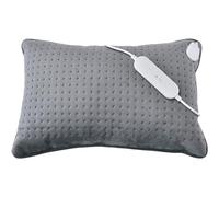 Homefront Heated Cushion Pillow Heat Pad - 110W - XL for Back Knee Neck Stomach Pain & Arthritis - Electric LED 4 Setting Control & Auto Safety Off After 90 Minutes (Grey, 60 x 38 x 14cm)