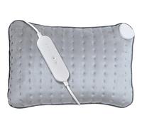 Homefront Heated Cushion Pillow Heat Pad - 50W- Back Knee Neck Stomach Pain & Arthritis - Electric LED 4 Setting Control & Auto Safety Off After 90 Minutes (Grey, 40 x 30 x 14cm)