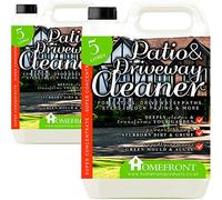 Homefront Patio and Driveway Cleaner Deeply Cleans to Remove Dirt Grime Algae Mud Green Mould Stains From Paths Patios Block Paving & More Easy to Use Fluid (10 Litres)