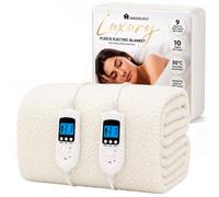 Homefront Superking Size Luxury Fleece Electric Blanket With Digital Control, 9 Heat Settings And Timer Setting