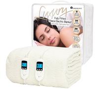 Homefront Superking Size Luxury Fleece Electric Blanket With Digital Control, 9 Heat Settings And Timer Setting