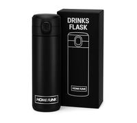 HOMEFUNK Flask for Hot Drink Hot Water Flask Insulated Thermal Mug Stainless Steel Leakproof Thermal Water Bottle(Matte Black)