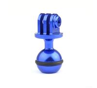 Homefurnishmall 1 Inch / 25mm Tripod Ball Head Joint Mount Adapter, CNC Diving Action Camera Ball Clamp for Gopro13 Cameras(Blue)