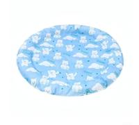 Homefurnishmall Cat Cooling Bed Round Gel Mat for Small Medium Dogs Self Chilling for surface Washable 45cm(L Blues Bear Ice)
