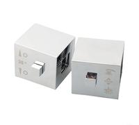 Homefurnishmall Shower Control Handle Knob,1 Pair Square Thermostatic Control Handles ABS Plastic Mirror Chrome Finish for Shower Bar Taps Vavle