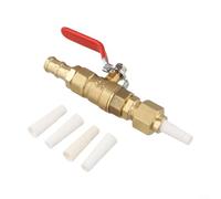 Homefurnishmall Valve Type Sandblaster Tool 4Pcs Grinding Nozzle Tip Replacement for Rust Removal - High Carbon Steel Kit with 2.4 2.7 3.2 3.6mm Alumina Nozzles for Industrial Machinery