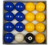 Homegames Pool Table Balls BLUE & YELLOW Pub UK 2" Inch Set