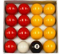 Homegames Pool Table Balls Pub RED & YELLOW 2" UK Competition Set