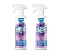 HomeGenie - Fabric Freshener Spray - Lavender Scent - 2 x 500ml Duo Pack - Fabric Mist for Upholstery, Bedding & Laundry - Long-Lasting Non-Aerosol Spray in Recyclable Bottles