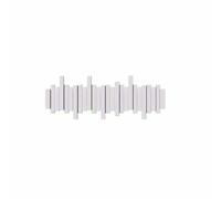 HomeGlebosc Natural Wooden Piano Coat Rack-Wall Mount, Modern, Unique, Space-Saving for Front Door Entrance - Hangs Coats, Keys, Umbrellas (8 Hooks,White)