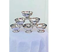 HomeGoods Stainless Steel Ice Cream Sundae Gelato Kulfi Pudding Desert Serving Bowl Cup (12)