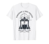 Homegrown Hard-Pressed Handcrafted Apple Cider Press Value Graphic T-Shirt, Men, White, S