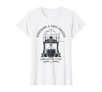 Homegrown Hard-Pressed Handcrafted Apple Cider Press Value Graphic T-Shirt, Women, White, M