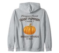 Homegrown Harvest Giant Pumpkin Festival Biggest Gourds Fall Zip Hoodie