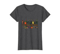 Homegrown Veggie Garden Delight Print for Food Lovers T-Shirt, Women, Dark Heather Grey, M