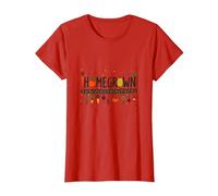 Homegrown Veggie Garden Delight Print for Food Lovers T-Shirt, Women, Red, XS