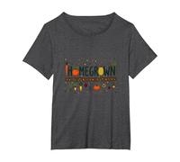 Homegrown Veggie Garden Delight Print for Food Lovers T-Shirt, Women's Plus, Dark Heather Grey, 5X