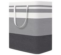 HomeHacks 1-Pack Large Laundry Basket,Waterproof, Freestanding Laundry Hamper, Collapsible Tall Clothes Hamper with Extended Handles for Clothes Toys in The Dorm and Family-(Gradient Grey, 100L)