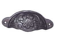 HomeHarmony® Cast Iron Decorative Victorian Style Cupboard Cabinet Door Pull Handles Available in 12 Vintage Designs (2316)