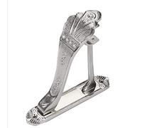 HomeHarmony® Luxurious Decorative Bespoke Curtain Pole Bracket Pair for 25-28mm Poles Available in 4 Designs and 3 Colours (Silver, BR022)