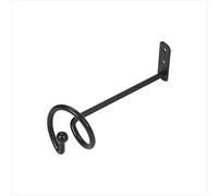 HomeHarmony® Pair of Metal Curtain Swag Valance Holder Hook Holdback (Black)
