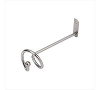 HomeHarmony® Pair of Metal Curtain Swag Valance Holder Hook Holdback (Silver)