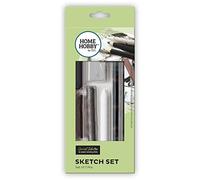 HomeHobby by 3L Sketch Set, Art Supplies, Black/Brown, (7 Pcs)