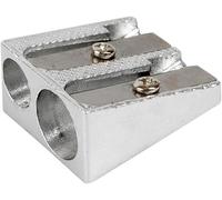HomeHobby by 3L | Two Hole Pencil Sharpener | Silver | Pack of 1