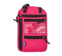 HOMEHUE 1pc Multi Functional Neck Hanging Document Bag, Passport Crossbody one Shoulder Storage Bag, Overseas Flight Ticket Document Protection case, Portable Chest Bag(Rose)