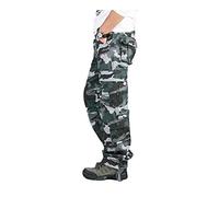 Homeilteds Man Military Army Uniform Camouflage Combat Tactical Trousers Outdoor Training Work Wear Adult Special Forces Training Pants Waistcoat (Color : Blue, Size : 29)