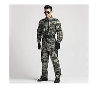 Homeilteds Military Uniform Tactical Camouflage Combat Clothing Men Army Special Forces Soldier Training Work Wear Adult Clothes Pant Set Waistcoat (Color : Color1, Size : L)