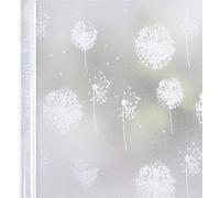 Homein Window Film Privacy Frosted, White Dandelion 60x200cm