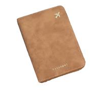 HOMEIS Multifunctional RFID-Blocking Passport Holder Travel Wallet | PU Leather Document Organiser with Zipper, Multiple Card Slots & SD Card Compartment | Portable Travel Essentials (Brown)