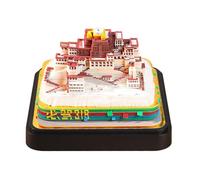 HomeJoySet 2025 3D Potala Palace Calendar, Desk Memo Pad Time Piece, Office School Event Reminder