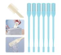 HomeJoySet 2025 New 2 - In - 1 Nasal Hair Cutter - 360° Rotating, Manual With Ear Digger (Dark Green, 3Pcs) (Blue,6Pcs)