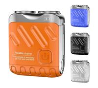 HomeJoySet 2025 New Luggage - Inspired Electric Shaver - Mini, Portable, IPX7 Waterproof For Men (Orange) (O)