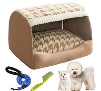 HomeJoySet Large Green Foldable Comfortable Kennel With Pillow And Detachable Cushion, Suitable For Middle And Large Dogs.(Brown,XXX-Large)
