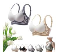 HomeJoySet Super Gather Lifting Bra, Anti-Sagging - Powerful Push-up Seamless for Daily & Night Out(2pcs-f,M)